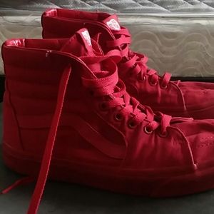 Red high top vans